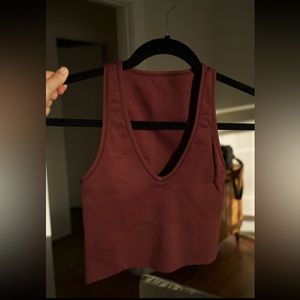 Athleta Aurora Seamless Crop Rib Tank Size XS